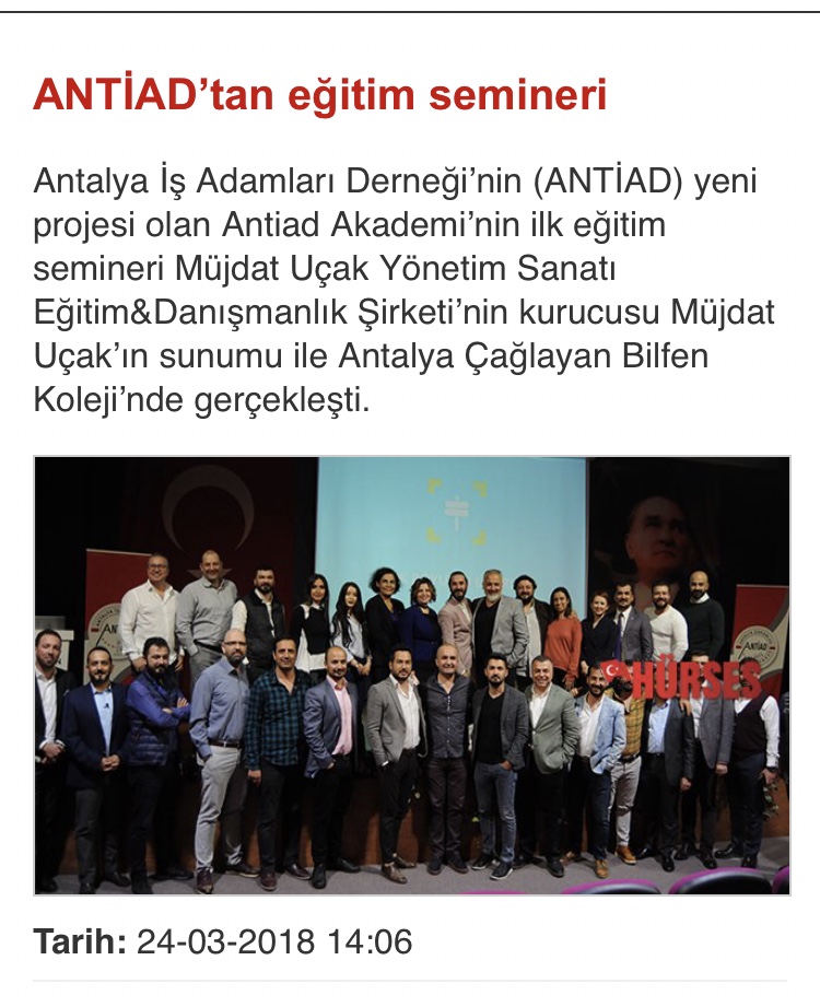 ANTİAD AKADEMİ/İŞVEREN EĞİTİMLERİ