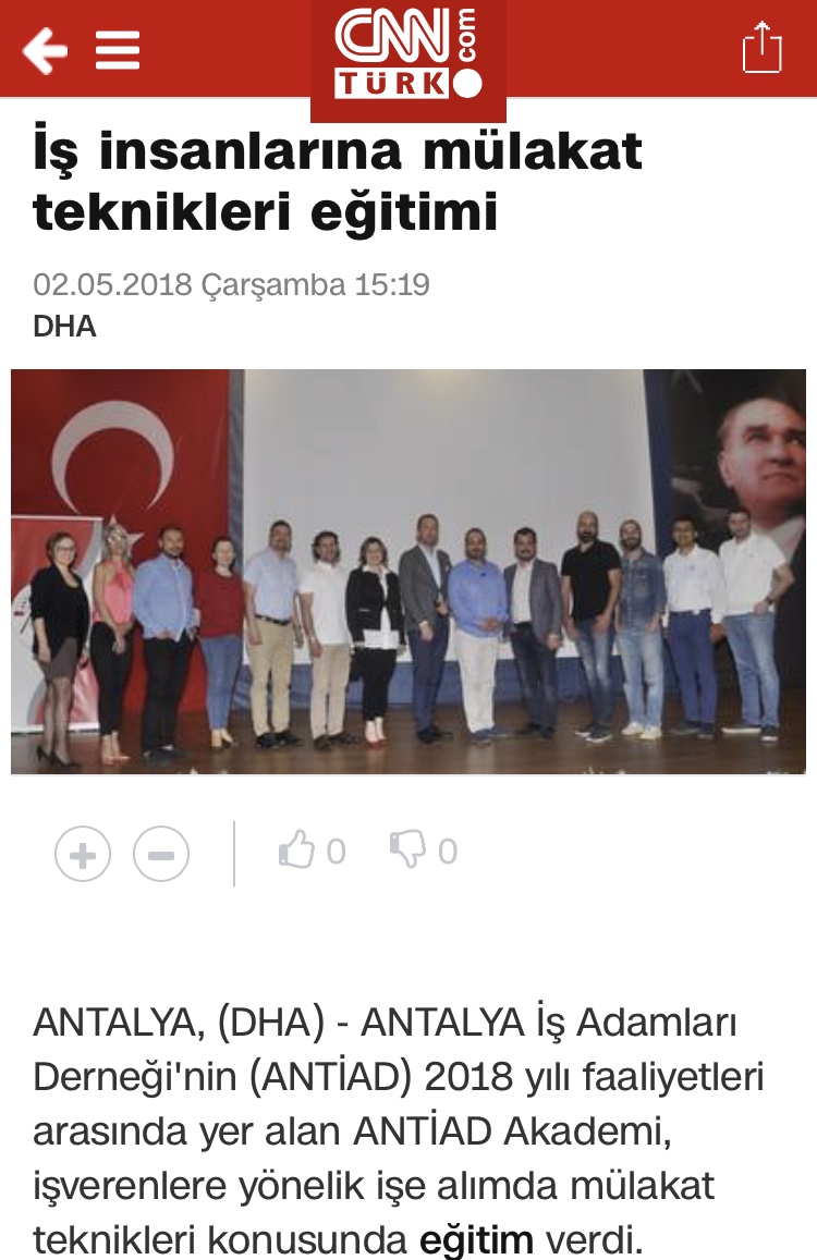 ANTİAD AKADEMİ/İŞVEREN EĞİTİMLERİ